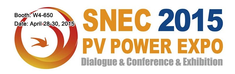 Please visit us at SNEC 2015 in Shanghai