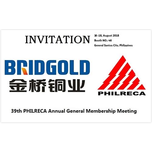 BRIDGOLD Exhibition in Philippines 16-18 August 2018