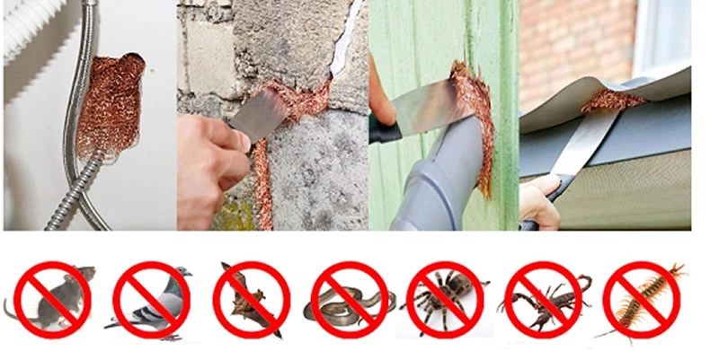 Factory Knitted Copper Mesh for Pest Control Fence in Stock