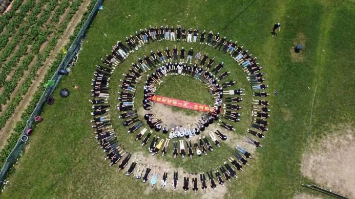 Ride Out the Storm and Fight to the End - BRIDGOLD Organized Outdoor Development Activity at Wencheng County