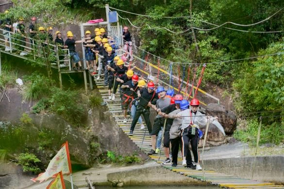 Ride Out the Storm and Fight to the End - BRIDGOLD Organized Outdoor Development Activity at Wencheng County