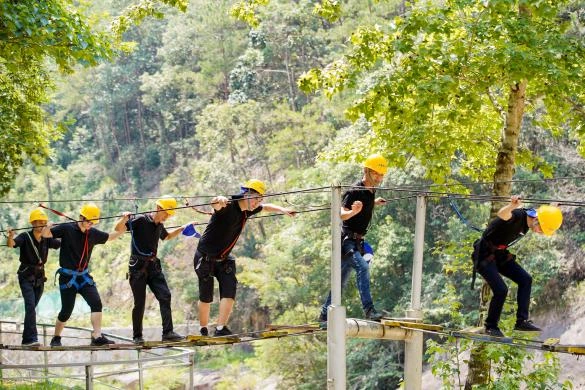 Ride Out the Storm and Fight to the End - BRIDGOLD Organized Outdoor Development Activity at Wencheng County